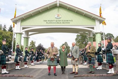 Charles opens new archway to mark Queen’s jubilee at Braemar Gathering