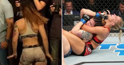 Fans mock UFC star for being choked out in debut after twerking onstage