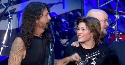 Taylor Hawkins fans left in tears after son Shane performs My Hero at tribute concert