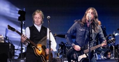 Sir Paul McCartney in surprise appearance at Taylor Hawkins tribute show as stars join Foo Fighters for special memorial