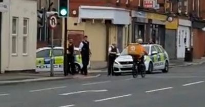 Police called as man 'walks into traffic'