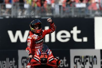 Bagnaia ignores MotoGP title talk after extending winning streak at Misano