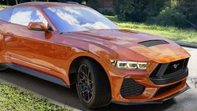 2024 Ford Mustang 3D Rendering Imagines Next-Gen Model Parked Roadside