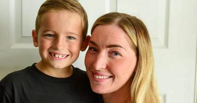 Mum 'flabbergasted' as son, 8, saved her life after she collapsed and fell down stairs