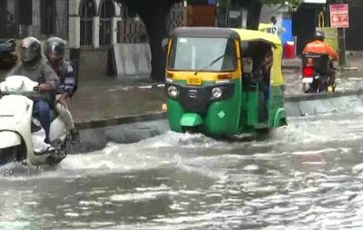 Waterlogging in Bengaluru after heavy rainfall