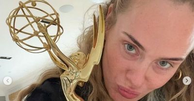 Adele reacts to first Emmy Award, saying she's 'pleased as punch' to have won
