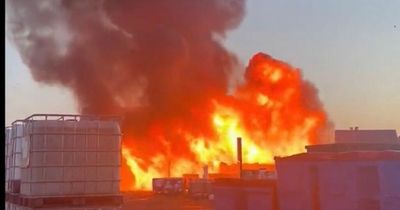 Cannock fire: Police lead evacuation as chemicals explode in ball of flames