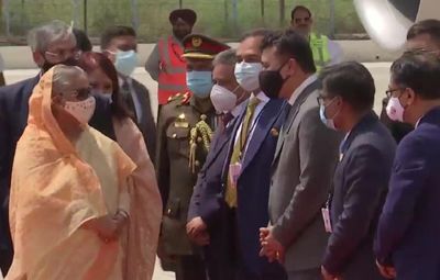 Bangladesh PM Sheikh Hasina arrives in India on 4 day visit