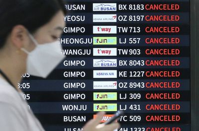 Flights grounded in South Korea as Typhoon Hinnamnor nears