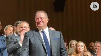 Brendan Fraser wells up as he gets lengthy standing ovation for The Whale