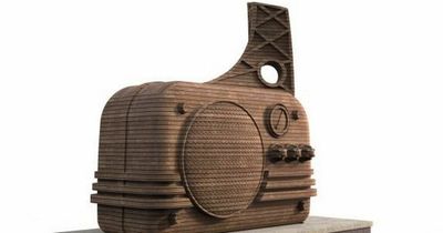 A huge four-metre tall wooden radio sculpture is coming to Cardiff Bay Barrage
