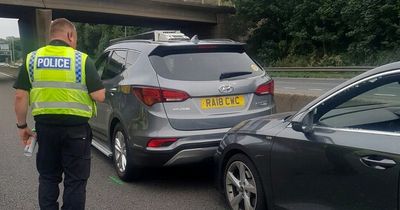 Man knew what to do after spotting 'grey' driver 'covered in blood' on M62