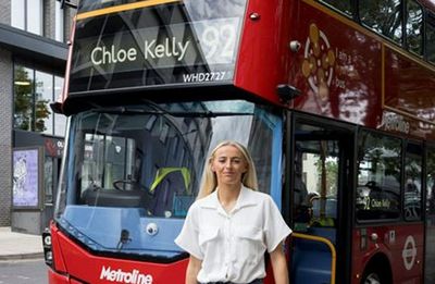 Just the ticket: Lionesses’ hero honoured with special ‘Chloe Kelly’ bus