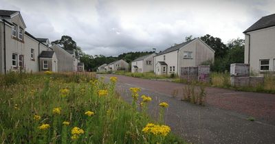 Sorn 'ghost town' lies empty a decade after construction began on houses once worth up to £280,000 in Ayrshire village