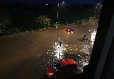 Parts of Inverclyde town left underwater after flash flooding