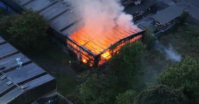 Emergency crews tackle major blaze at Alexandria industrial estate