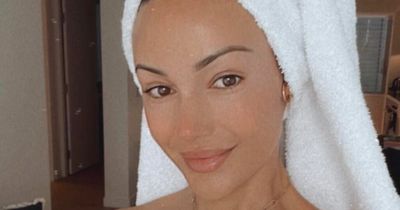 Michelle Keegan shows off natural beauty in towel as she shares morning routine