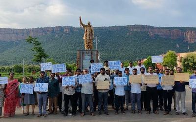 RGUKT Idupulapaya staff boycott duties, demand wage revision