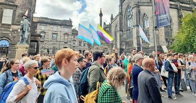 More than 200 trans rights activists march down streets of Edinburgh