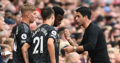 Arsenal boss Mikel Arteta receives stinging criticism for his second half move in Man Utd defeat