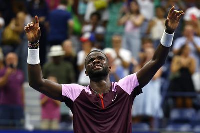 11 best photos of Frances Tiafoe celebrating his emotional U.S. Open upset over Rafael Nadal