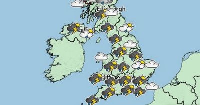 UK weather forecast: Heavy rain and storms mixed with sunshine and 25C highs today