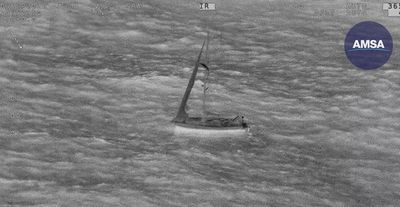 Ocean rescue underway for two sailors on damaged yacht in Tasman Sea