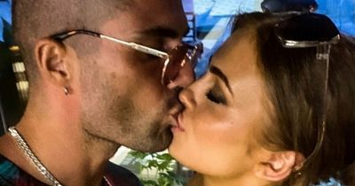 Maisie Smith gives new boyfriend Max George a kiss on his birthday as romance heats up