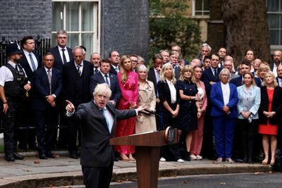 Booster rocket or Roman dictator? Boris Johnson says farewell, for now