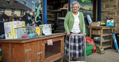 Britain's oldest shop worker is still working three shifts a week - at 96