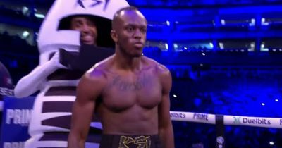 YouTube prankster conned his way into ring for KSI fight as giant drinks bottle