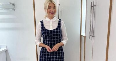 Holly Willoughby looks wonderfully chic in tweed mini dress during This Morning