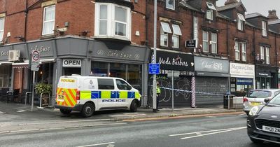 'It’s sad and horrible': Terror as armed police descend on major Leeds road and arrest murder suspect