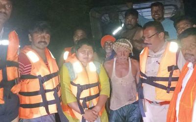 Farmer stuck in floods in Chamarajanagar rescued after 10-hour operation