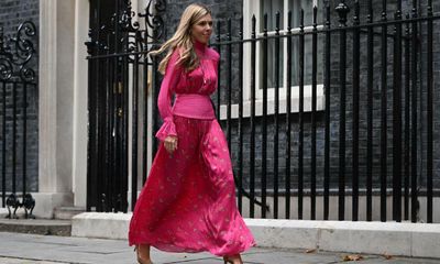 Demand for Carrie Johnson’s backless fuchsia dress crashes designer’s website