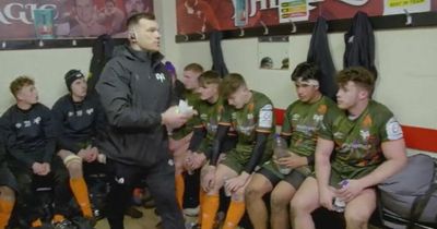 Ospreys coach rips down posters from walls during half-time rant at players