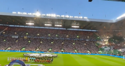 Watch: Celtic Park's spine-tingling atmosphere during Champions League anthem before Real Madrid loss