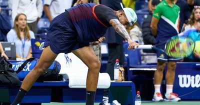 Nick Kyrgios destroys two rackets in typical meltdown after US Open quarter-final exit