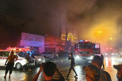 At least 32 killed in Vietnam karaoke parlour fire