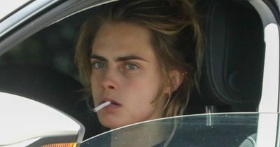 Concerns for Cara Delevingne as she cuts an erratic figure shoeless, smoking and disorientated