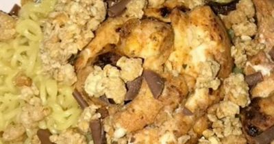 People appalled by woman's drunken meal 'monstrosity' combining chicken and chocolate