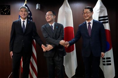 Japan, US, S Korea reaffirm joint response to N Korea threat