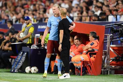 Pep Guardiola hails Erling Haaland’s ‘born instinct’ for scoring goals