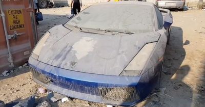 Inside 'supercar graveyard' packed to the brim with expensive Ferraris and Lamborghinis