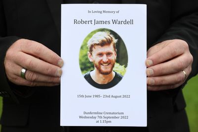 Cyclist Katie Archibald in emotional tribute to Rab Wardell at his funeral