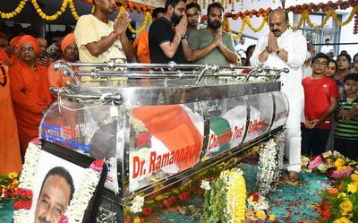 Umesh Katti buried with State honours