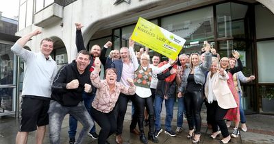 Dublin-based work syndicate collects big EuroMillions prize and lists spending plans