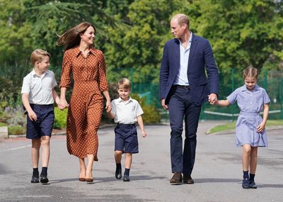 Young British royals enjoy first taste of new school