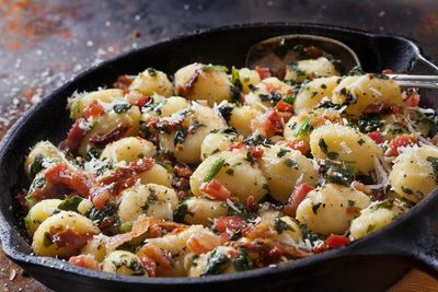 The perfect fall dinner? Buttery gnocchi