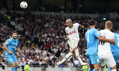 Richarlison’s first Tottenham goals punish Marseille for Mbemba’s red card
